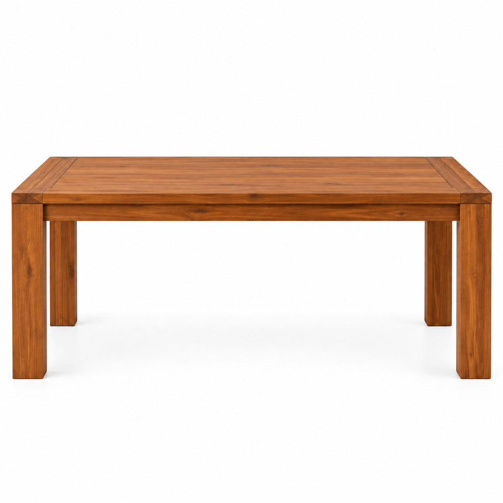California Teak Wood Dining Table 6 Seater