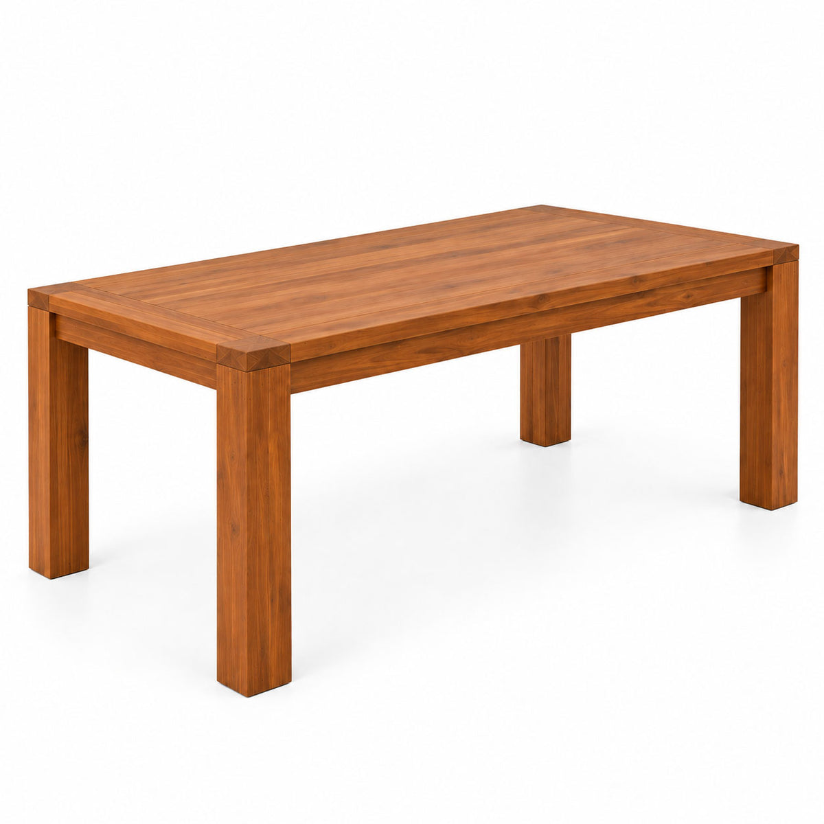 California Teak Wood Dining Table 6 Seater