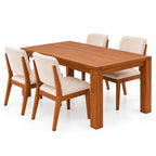 California Teak Wood Dining Table 4 Seater