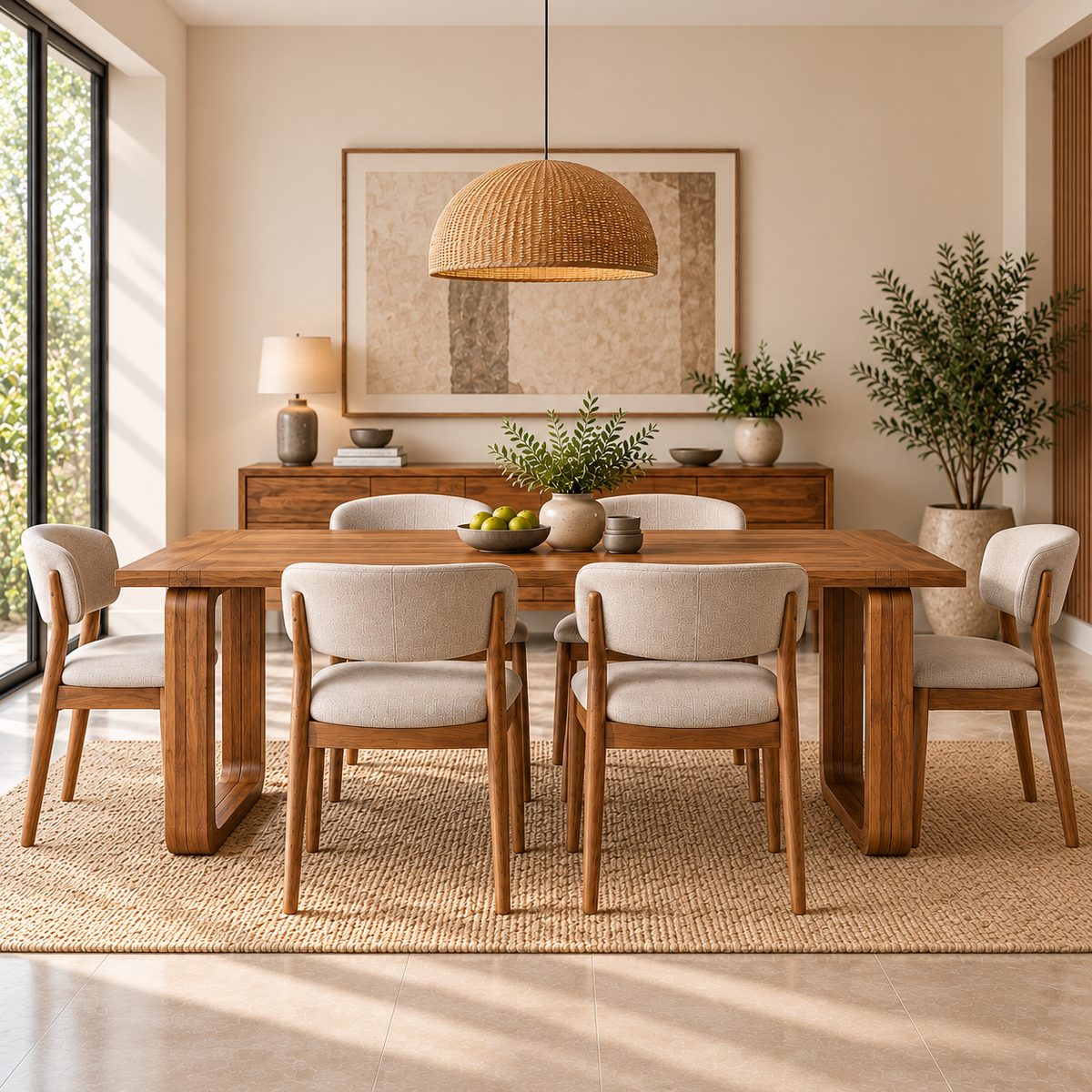 Spain Teak Wood Dining Table 4 Seater