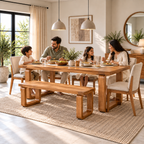 Spain Teak Wood Dining Bench