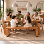Spain Teak Wood Dining Bench