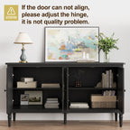 Collynns 58" W Sideboard Cabinet with Adjustable Shelves and 4 Doors