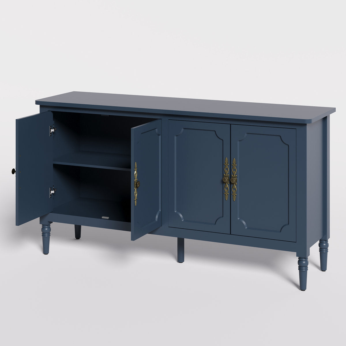 Collynns 58" W Sideboard Cabinet with Adjustable Shelves and 4 Doors