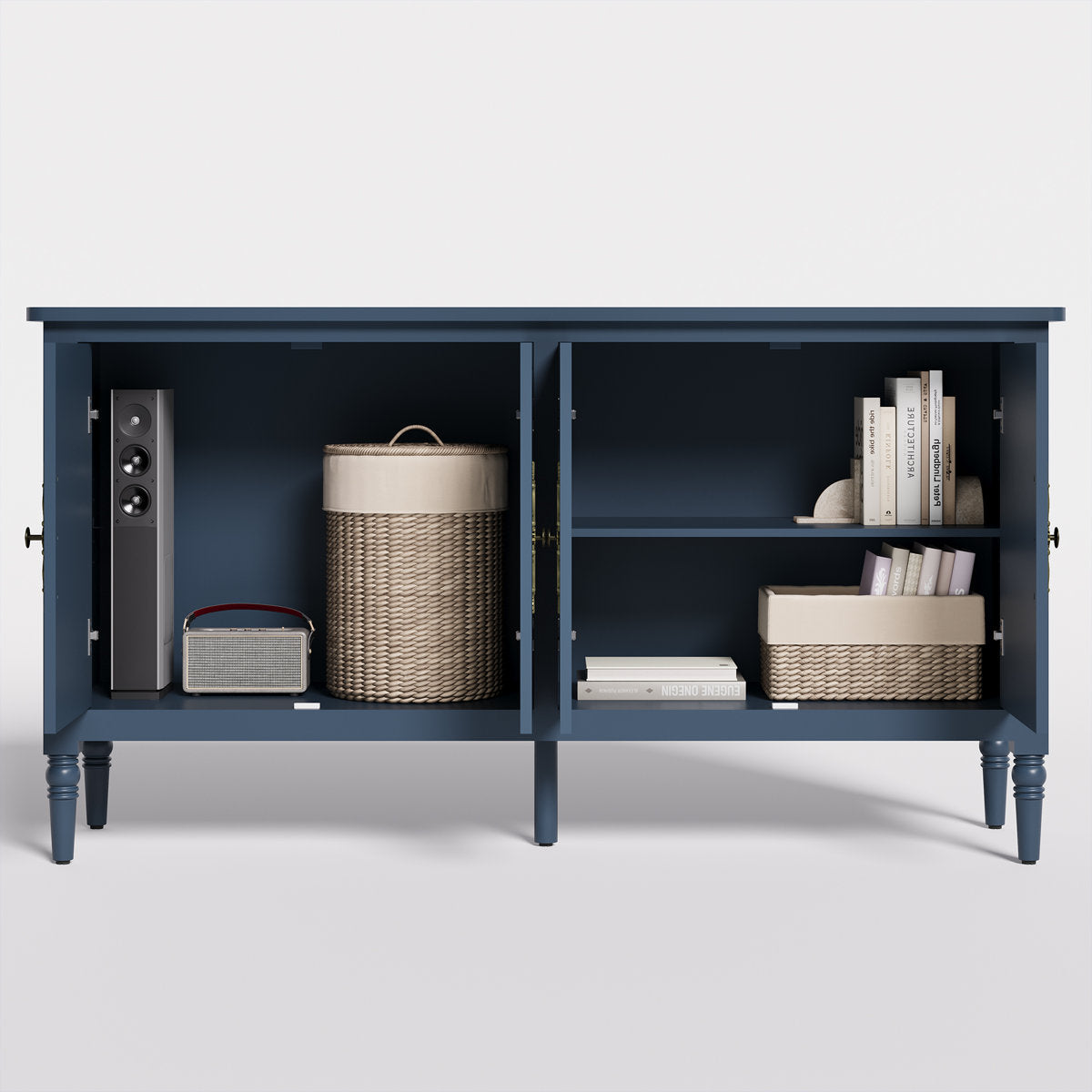 Collynns 58" W Sideboard Cabinet with Adjustable Shelves and 4 Doors