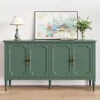Solid Wood Sideboard Cabinet — 4 Doors with Adjustable Shelves | Mamta Handicraft
