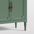 Solid Wood Sideboard Cabinet — 4 Doors with Adjustable Shelves | Mamta Handicraft