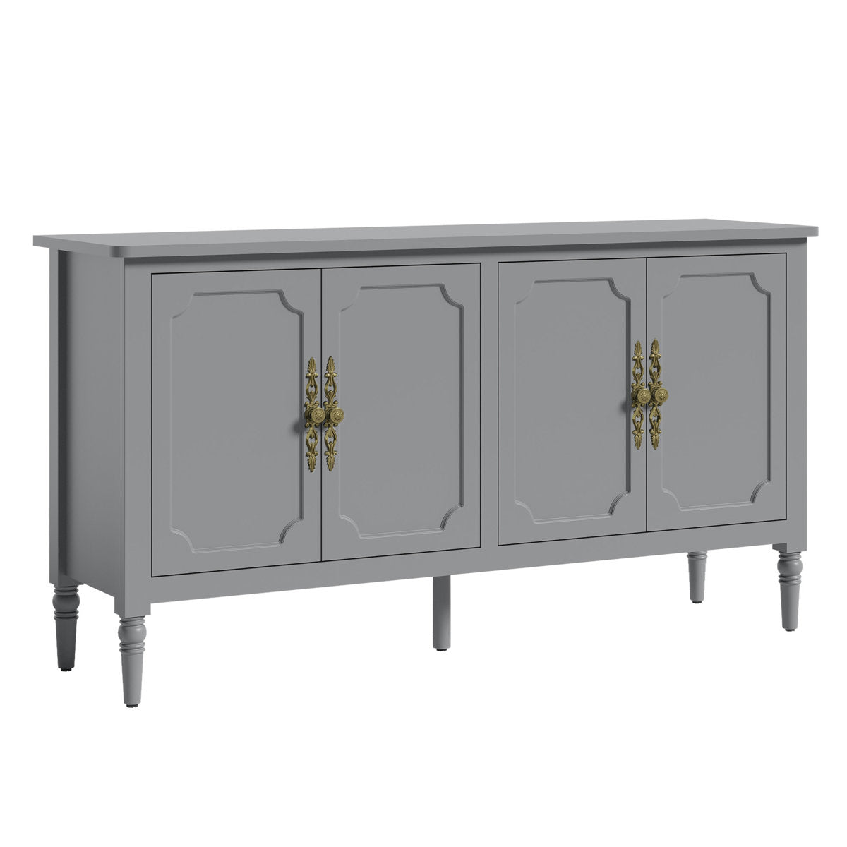 Collynns 58" W Sideboard Cabinet with Adjustable Shelves and 4 Doors