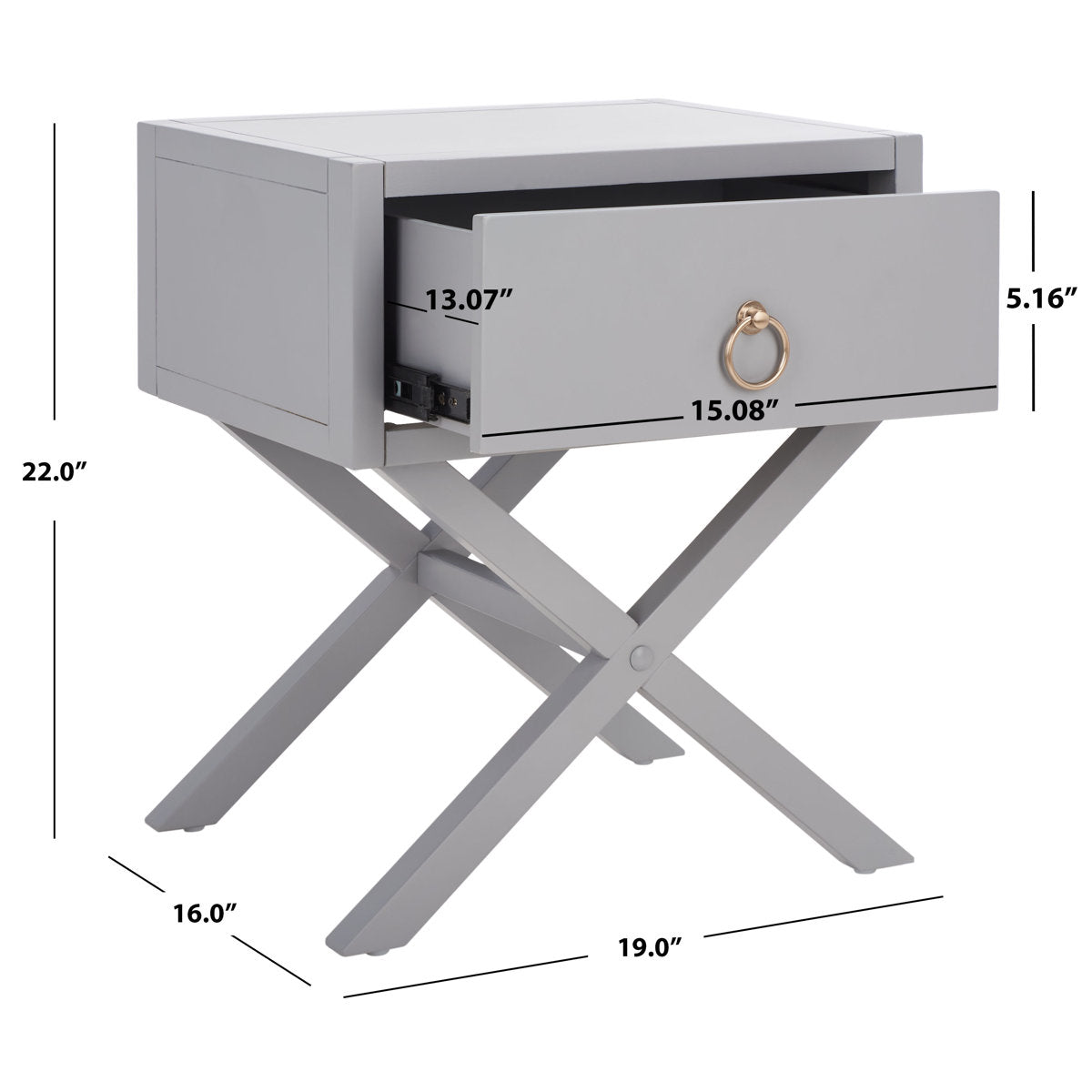 Commer 19.02'' W Nightstand