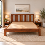 Dakota Teak Wood Cane Bed