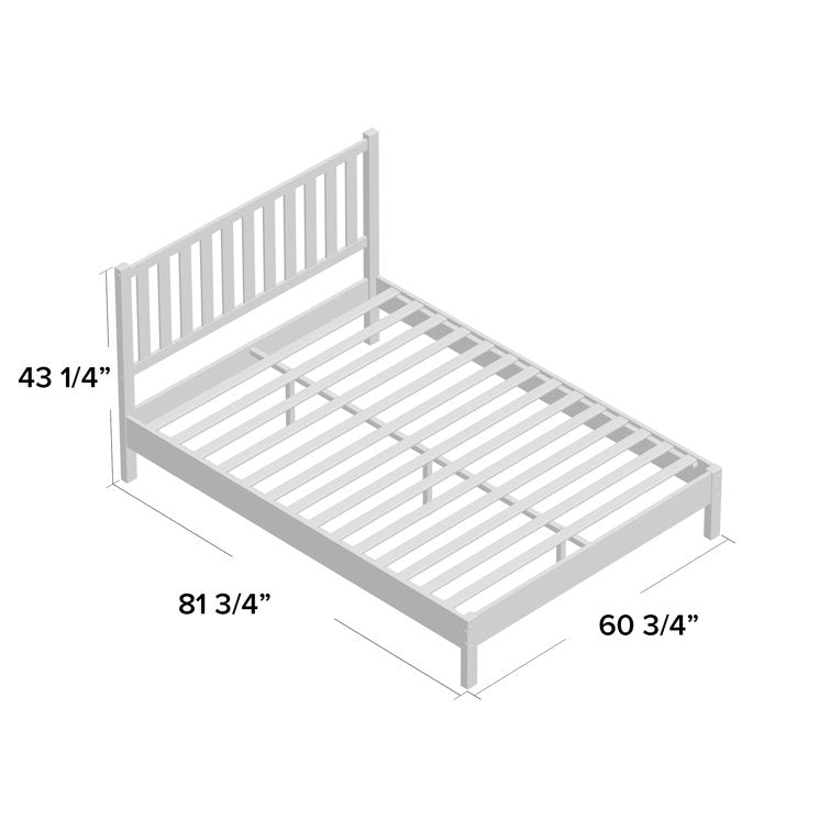 Eric Solid Wood Low Profile Standard Bed