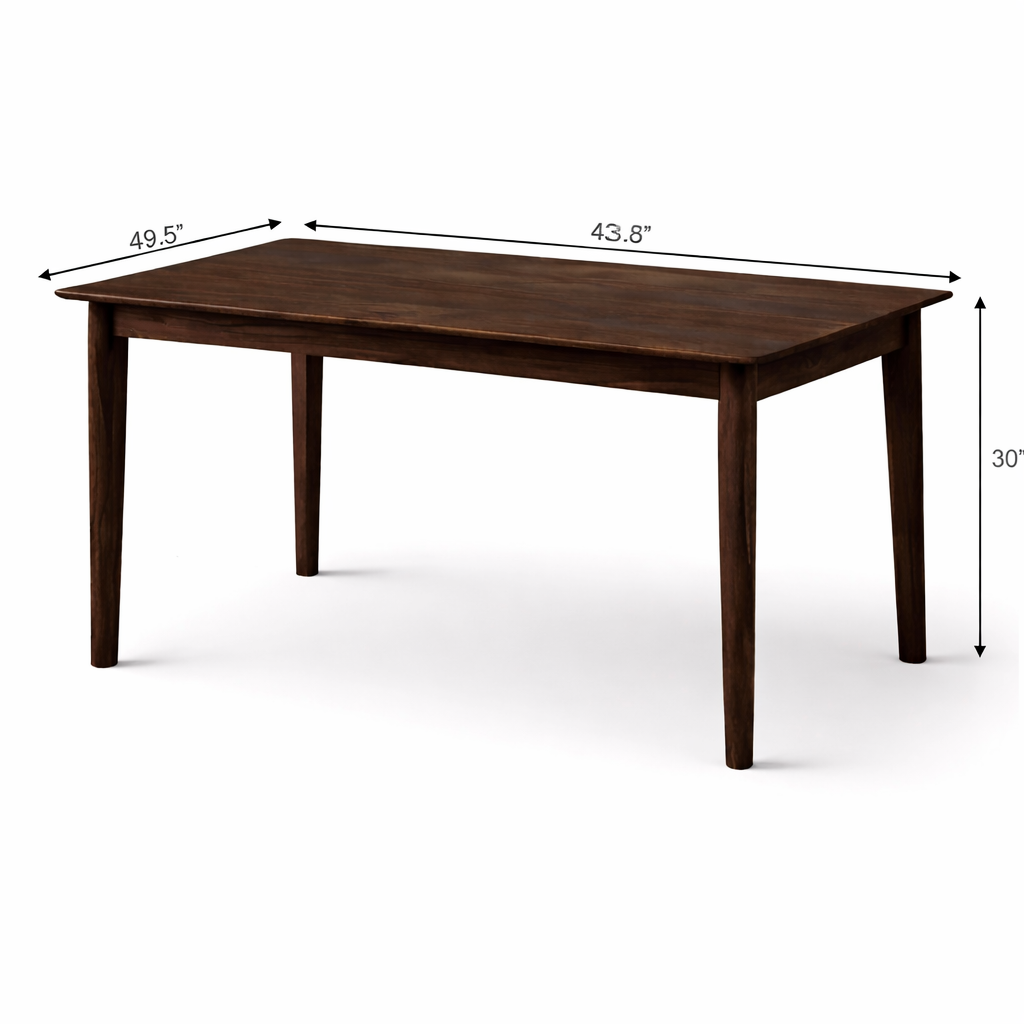Urban Living Solid Sheesham Wood 6 Seater Dining Table