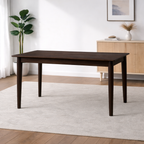 Urban Living 6 Seater Dining Set Walnut Front View | Mamta Handicraft