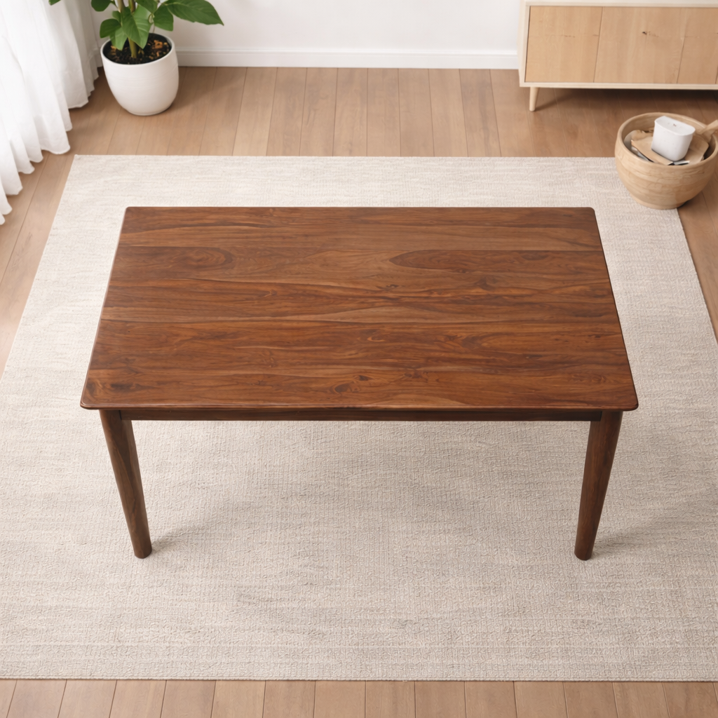 Urban Living Solid Sheesham Wood 6 Seater Dining Table