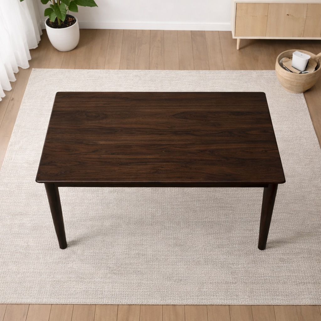 Urban Living Solid Sheesham Wood 6 Seater Dining Table