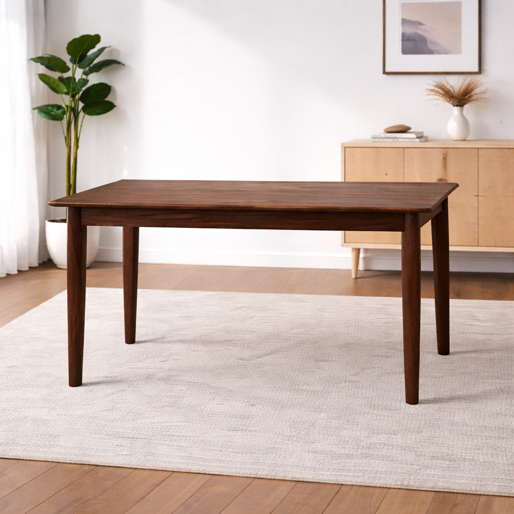 Urban Living Solid Sheesham Wood 6 Seater Dining Table