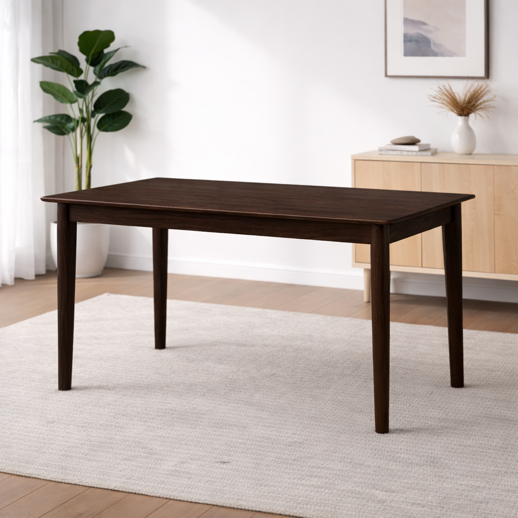 Urban Living Solid Sheesham Wood 6 Seater Dining Table