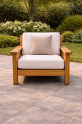 Urban 1 Seater Teak Wood Sofa Outdoor | Mamta Handicraft