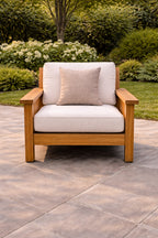 Urban 1 Seater Teak Wood Sofa Outdoor | Mamta Handicraft