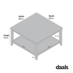 Wynmist Square Coffee Table Solid Wood | Mamta Handicraft