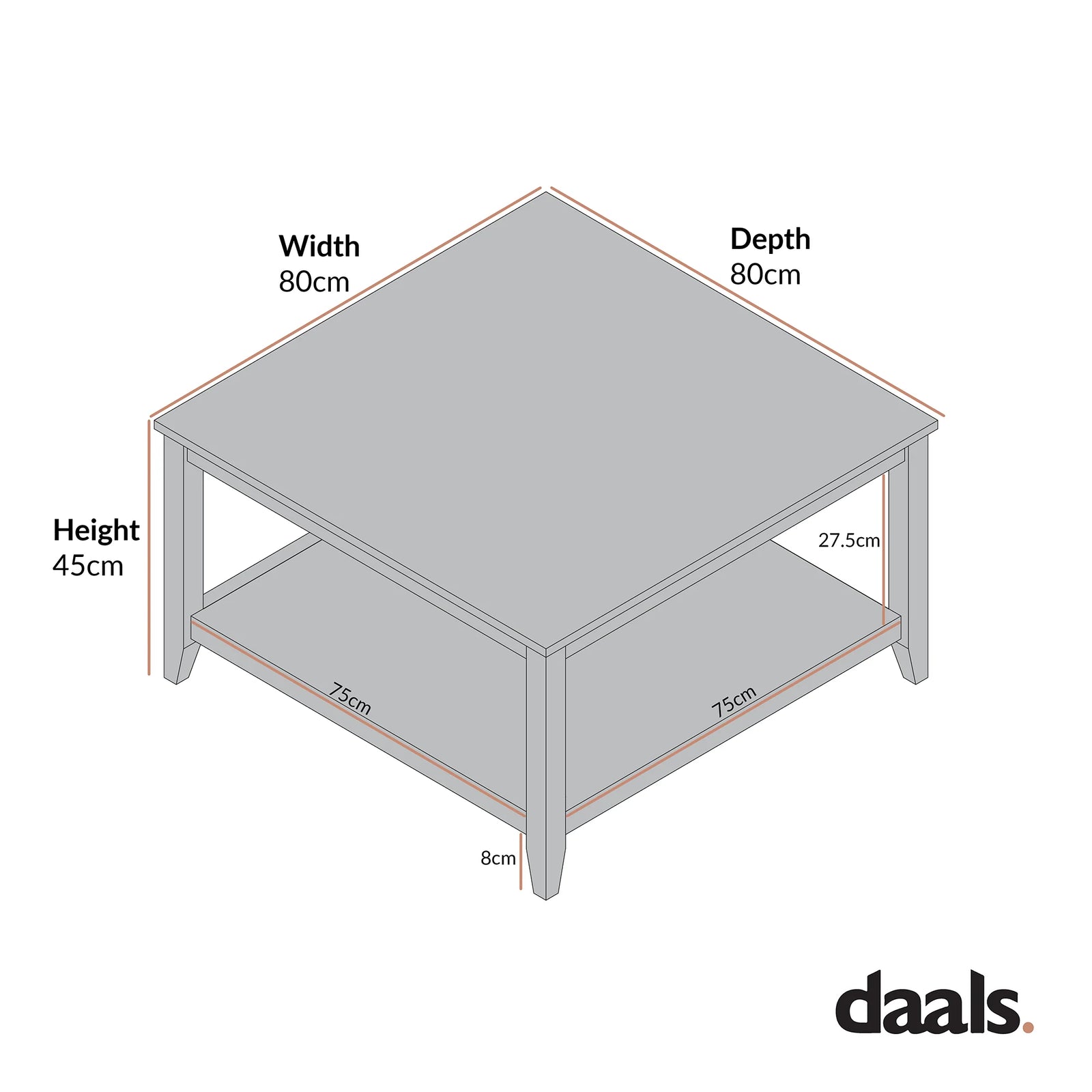 Wynmist Square Coffee Table Solid Wood | Mamta Handicraft