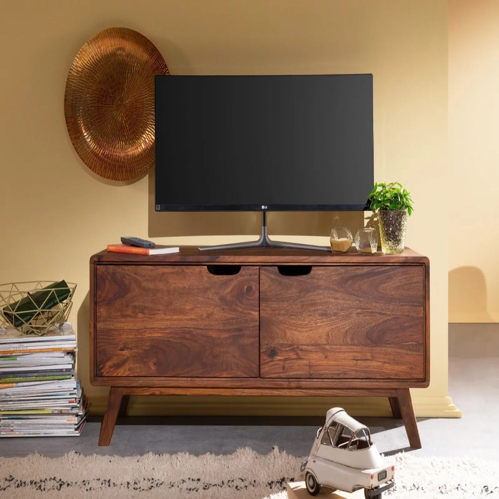 Bangalore Solid Sheesham Wood TV Unit | Mamta Handicraft