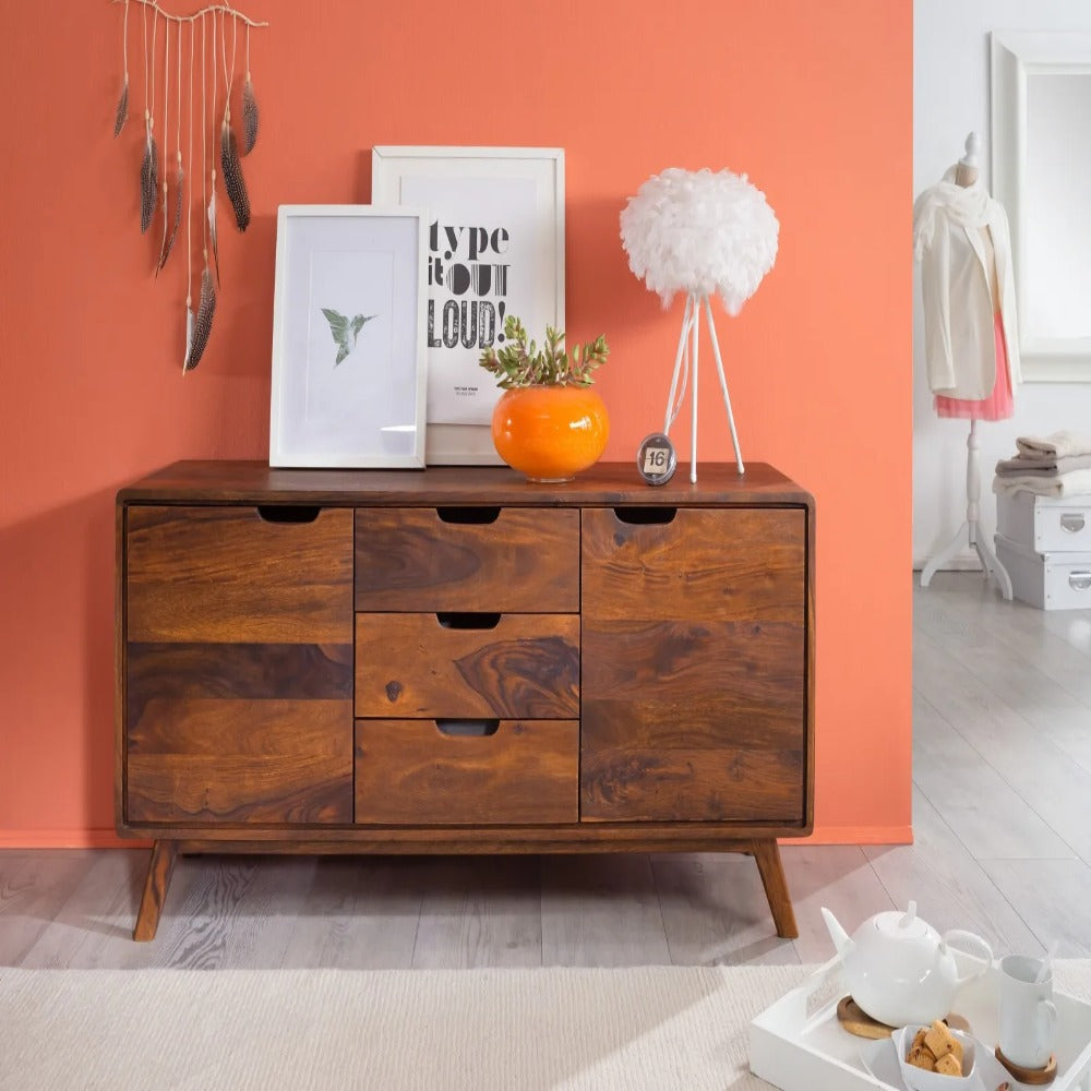 Bangalore Solid Sheesham Wood Storage Sideboard with Drawer | Mamta Handicraft