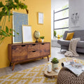 Bangalore Mid-Century Sheesham Wood TV Cabinet | Mamta Handicraft