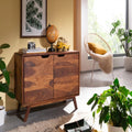 Bangalore Solid Sheesham Wood Sideboard Cabinet | Mamta Handicraft