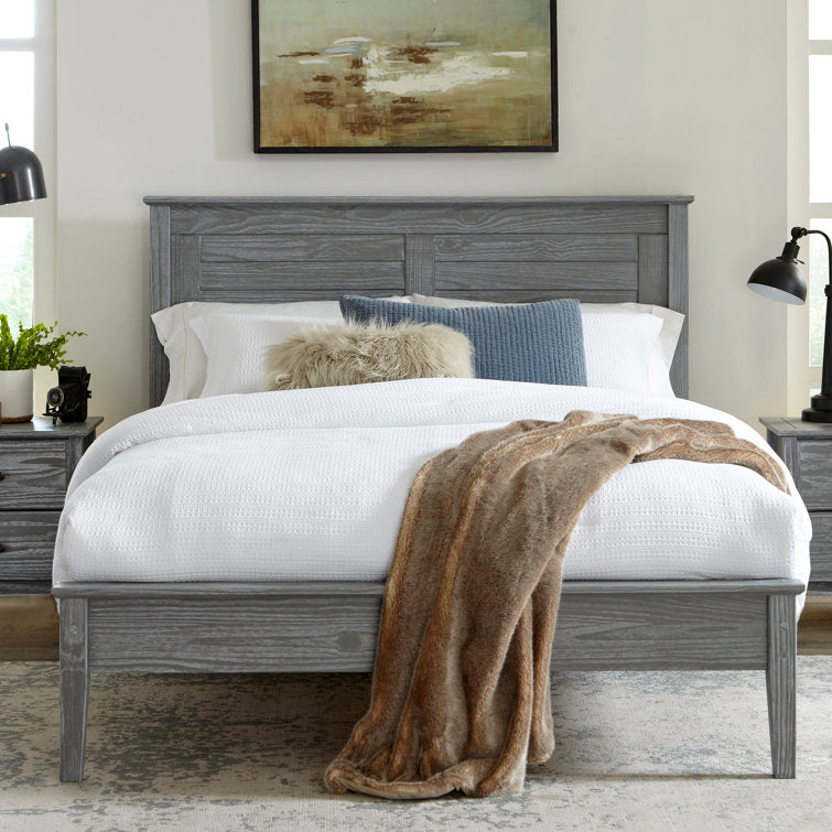 Greenport Solid Wood Louvered Bed