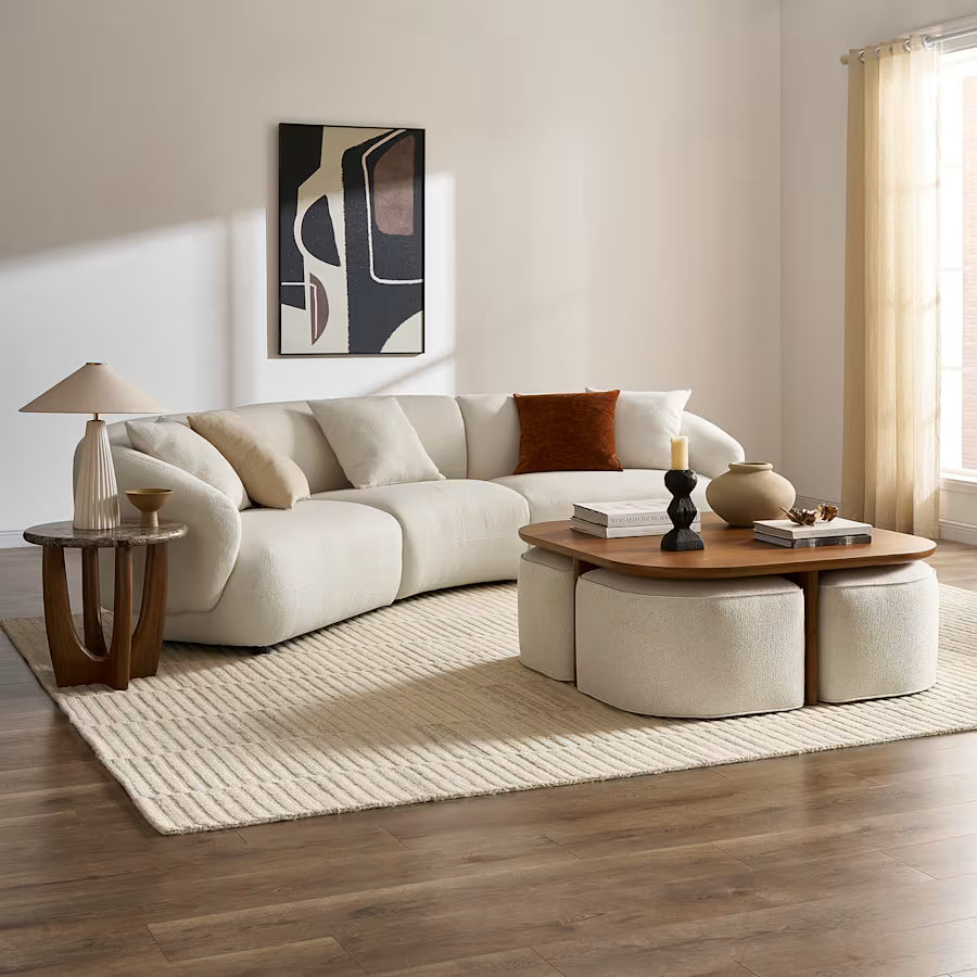 Millie Nesting Coffee Table Top View | Mamta Handicraft
