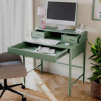 Zaira Classic Solid Wood Writing Desk with 2 Drawers