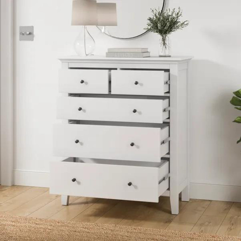 Wynmist Solid Wood 5 Drawer Chest