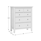 Wynmist Solid Wood 5 Drawer Chest