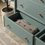 Zaira Classic Solid Wood 6-Drawer Wide Dresser