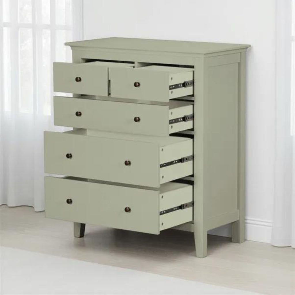 Wynmist Solid Wood 5 Drawer Chest