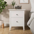 Wynmist Solid Wood 2 Drawer Nightstand
