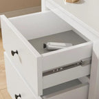 Wynmist Solid Wood 2 Drawer Nightstand