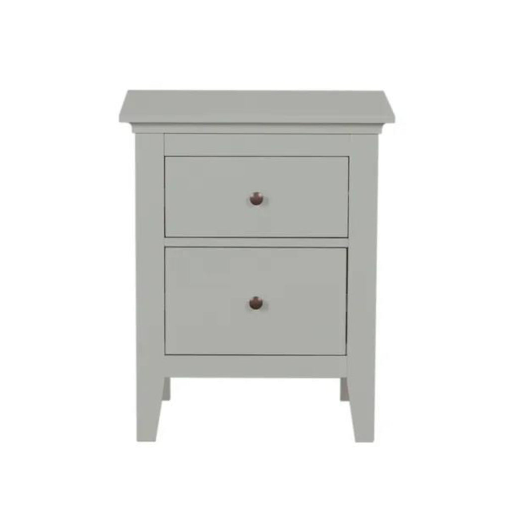 Wynmist Solid Wood 2 Drawer Nightstand