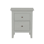 Wynmist Solid Wood 2 Drawer Nightstand