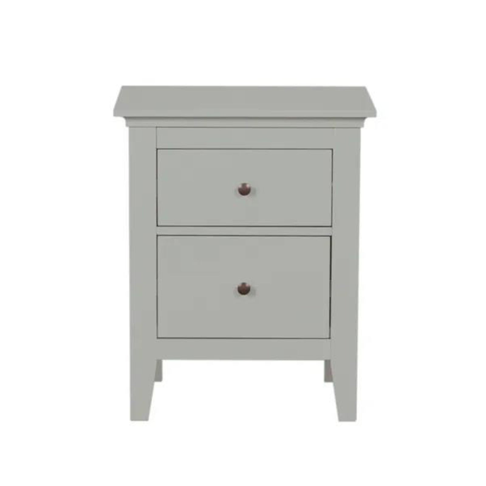 Wynmist Solid Wood 2 Drawer Nightstand