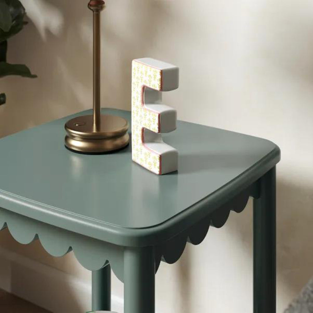 Zaira Classic Solid Wood Side Table with Lower Shelf