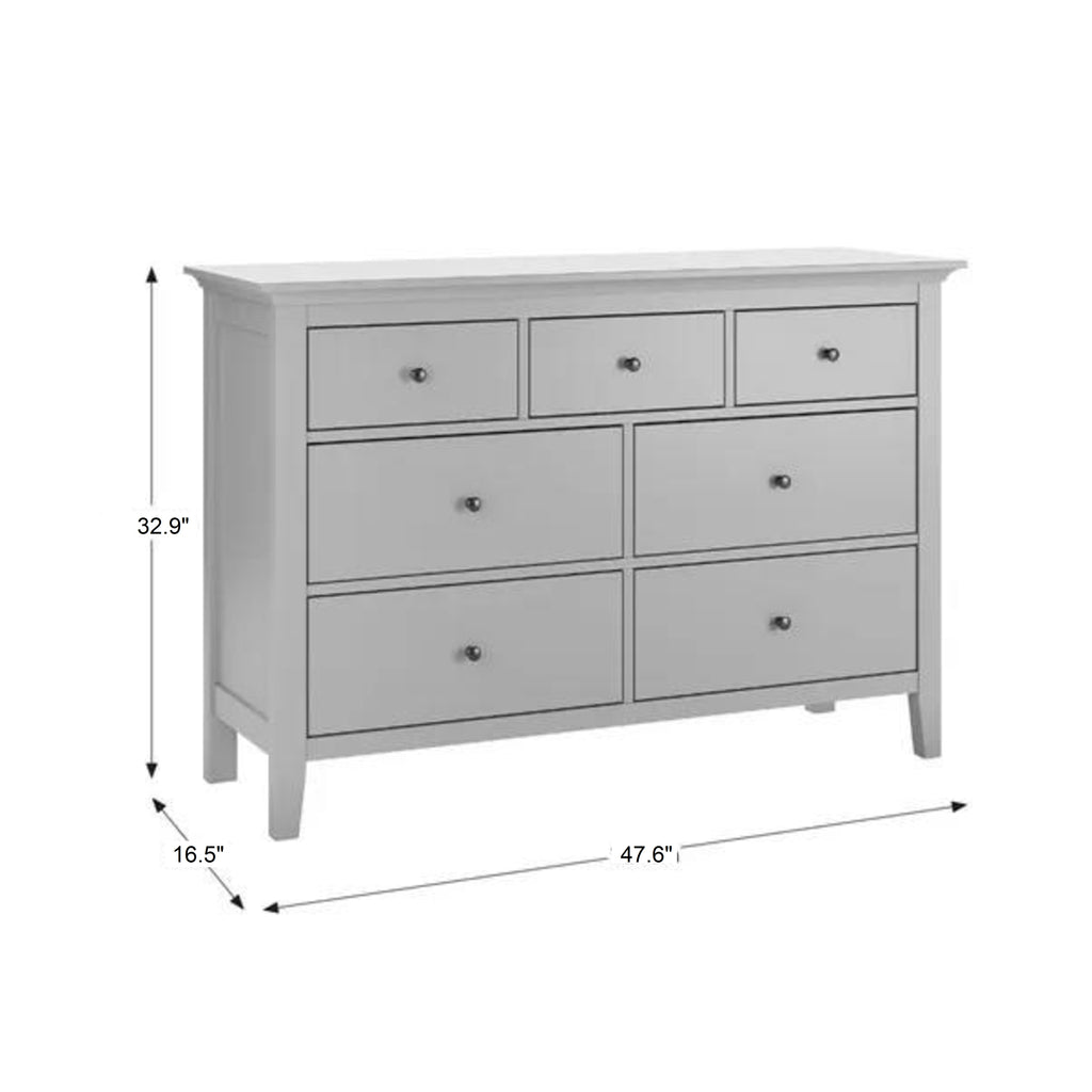 Wynmist Solid Wood 7 Drawer Dresser