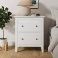 Wynmist Solid Wood 2 Drawer Bedside Chest