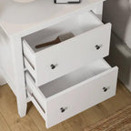 Wynmist Solid Wood 2 Drawer Bedside Chest