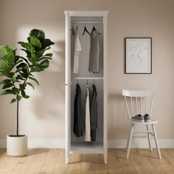 Wynmist Solid Wood 1 Door Wardrobe