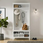 Wynmist Solid Wood Hall Entryway Storage Unit