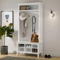 Wynmist Solid Wood Hall Entryway Storage Unit