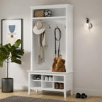 Wynmist Solid Wood Hall Entryway Storage Unit