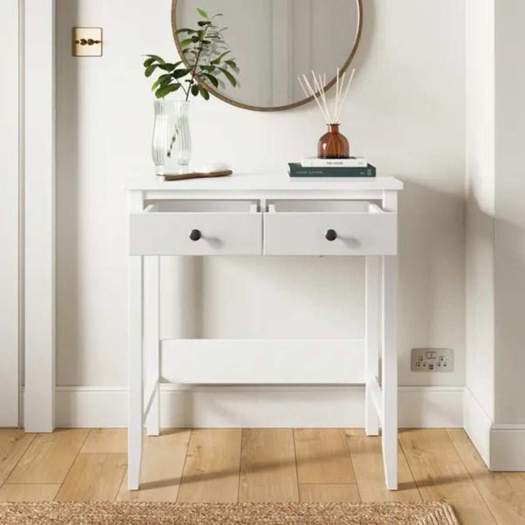 Wynmist Solid Wood Console Table with 2 Drawers
